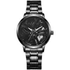 Nuevo Cubo de Rueda Giratorio para Hombre, Hueco Tridimensional, Reloj de Regalo para Modificación de Coche para Hombres del Sudeste Asiático y Asia Central, Reloj de Cuarzo