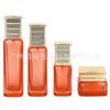 Set de cosméticos: Botella de loción de 120 ml, botella de crema de 50 g, botella de base de maquillaje, botella cuadrada de vidrio para cosméticos.