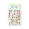 Pegatinas para Uñas Edición Limitada Navideña Chiikawa de Sky Domi, Pegatinas de Micro-Relieve, Pegatinas Guka