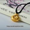 Zhou família mesmo estilo xiangyun xiaojin tuo pingente vietnamita areia ouro colar feminino satisfatório sólido xiaofu saco pingente