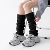 Aquecedores de perna estilo coreano miu laço poá outono estilo balé estilo japonês estilo garota rica aquecedores de panturrilha de algodão folgados Mary Janes
