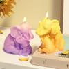 Amazon Explosions Molde de Vela Aromaterapia Elefante DIY Elefante Hembra Elefante Bebé Adornos de Resina Molde Decorativo de Yeso