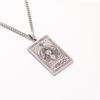 Collar de las Doce Constelaciones Europeo y Americano Transfronterizo Logo Colgante Militar Retro Hombre Tarot Acero Inoxidable Tarot