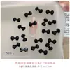 Joias para Unhas Gatinho Preto e Branco Desenho Animado Fofo Estéreo Hello Kitty Doce Cool Unhas Usáveis DIY Decorativas Pequenos Diamantes