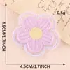 Logo bordado flor DIY acessórios para diário de bordo adesivos de tecido broche joias acessórios de cabelo adesivos de bordado