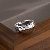 Anéis de Casal Estrela para Homens e Mulheres, Luxo Acessível, High-End, Anéis Abertos Versáteis, Design de Nicho, Anéis Lisos Texturizados