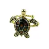 Anillo Abierto de Cobre Set Tortuga Vintage, Chapado en Oro con Circonita, Lujo Ligero, Único, Unisex, Joyería Transfronteriza Más Vendida