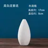 Vaso de jardim de infância cerâmica crua em branco DIY feito à mão desenho infantil colorir não gesso branco cor em branco