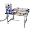Llenadora automática de detergente para ropa equipo de llenado de pistón neumático máquina embotelladora de líquidos de doble cabezal para alimentos químicos