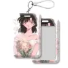 Porta-Cartões Design Buquê Floral para Casais, Adequado para Cartões de Acesso, Cartões de Campus, Cartões de Ônibus e Cartões de Identidade