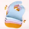 Babero Impermeable para Bebé Babero Infantil para Comer Silicona Ultra-Suave Babero de Alimentación Babero para Salivación Infantil Artefacto Anti-Suciedad para Niños