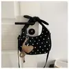 Bolso Pequeño de Mano con Puntos Simples para Mujer 2026 Otoño Nuevo Estilo Moda Bolso Nube Fruncido Popular Personalidad Bolso Cruzado