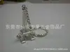 Promoción de Llavero de Regalo: Llavero Francés Forma de A, Aleación de Zinc Electrochapado Níquel Grueso Barrido de Arena Artesanía de Alta Gama