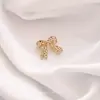 Broche de Laço Coração Simples para Mulheres, Corsage de Luxo, Alfinete Anti-Exposição para Gola Feminina, Alfinete de Cardigã, Acessório de Roupa