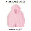 2026 Sudadera Nueva de Moda Transfronteriza Cremallera Doble Cardigan con Capucha Sudadera con Capucha Casual Versátil Europea y Americana Sudadera de Color Sólido