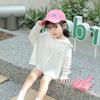 Proteção UV de verão Ice Silk roupas de proteção solar infantil respirável roupas de proteção solar para meninas roupas de viagem casuais proteção solar casaco de bebê