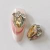 Nuevo Taladro de Uñas Montículo Terminado Corazón Torcido Cuadrado Amor Cuadrado Gordo Taladro Hacha Super Brillante Lujo Versátil Taladro de Cristal