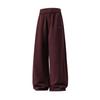 Pantalones Casuales Americanos de Cinco Líneas de Color Contrastante con Textura Pesada para Hombre, Pantalones Deportivos Rectos Sueltos de Otoño, Pantalones de Chándal Bordados de Marca de Moda