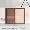 Jialiya Toallas de Algodón Puro Paquete de Dos Caja de Regalo Souvenir Toalla Facial para el Hogar Regalo de Bienestar para Empleados Se Puede Bordar con Logo