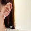 Pendientes de Zirconio de Alta Gama Transparentes como el Hielo para Mujer, Sencillos, Compactos, Exquisitos, Modernos, Tendencia, Versátiles, Pendientes y Aretes de Alta Gama