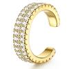 Moda Minimalista Europea y Americana Clip para Oreja sin Perforación Chapado en Oro de 14K Clip para Oreja sin Perforación Pendientes Simples de Uso Diario Versátiles para Hombres y Mujeres