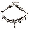 Colar de Renda Corrente Clavicular Estilo Frio Simples e Generoso Temperamento Colar Curto Colar Feminino Joia de Pescoço Celebridade da Internet