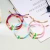 Pulsera roja tejida a mano Tulipán de venta caliente transfronteriza europea y americana, pulsera simple y fresca para novia, joyería al por mayor