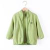 Em estoque atacado comércio exterior outono e inverno casaco infantil moda doces cor partícula de veludo para meninos e meninas zíper cardigan top