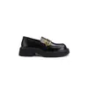 Mocasines de cuero genuino con suela gruesa para mujer, nuevo modelo 2026, zapatos de cuero negro estilo británico, zapatos de charol Mary Jane JK retro franceses