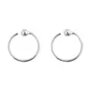 Plata Shenzhen S925 Pura Oreja de Tremella Agujeros Captivos Pendientes Clavos para Hueso de Oreja Femenino Anillo para Hueso de Oreja Femenino Pendientes de Plata Pendientes de Plata Pendientes Día