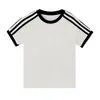 Camiseta de Manga Corta Retro Estilo Americano Nueva de Verano con Diseño Sencillo de Color Sólido, Top Versátil Casual