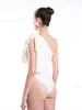 2026 Nuevo Estilo Coreano Ins Elegante de un Hombro Lazo Sexy Adelgazante Traje de Baño de una Pieza para Manantial Caliente para Mujeres