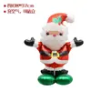Globo navideño de dibujos animados de Papá Noel, muñeco de nieve, alce, árbol de Navidad, decoración para centro comercial, globo de película de aluminio, venta al por mayor