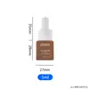 Botella Pequeña Cuadrada de Vidrio para Aceite Esencial de Hombro Plano de 5 ml, Botella de Vidrio con Gotero Marrón a Prueba de Luz, Botella Vacía Rellenable para Viajes de Cuidado de la Piel