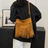 Bolso de Gran Capacidad con Borlas Transfronterizo Bolso Nuevo para Mujer de Estilo Coreano Bolso de Hombro Sencillo y Popular para Mujer Bolso Bandolera Sencillo