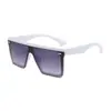 Moda Europea y Americana Transfronteriza Personalidad de Alta Gama Gafas de Sol de Una Pieza con Montura Grande Protección Solar Gafas de Sol Populares en Ins Gafas de Sol Gafas de Sol