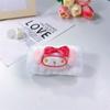 Limpiador facial correa de muñeca de dibujos animados brazalete impermeable banda para el pelo perro lindo de orejas grandes terciopelo coral pulsera deportiva femenina