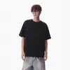 Diretamente do Fabricante: Marca Tendência Verão 2026 Estilo Americano Design Patchwork com Rebites Retrô Camiseta Solta de Manga Curta para Homens e Mulheres