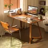 Mesa de escritório em madeira maciça para adultos, adequada para uso doméstico na sala de estar, como estação de trabalho para computador, escrivaninha de estudo ou sala de chá integrada.