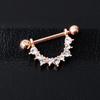 Joyería Popular Europea y Americana para Piercings Anillos para Pezón en Forma de U con Diamantes Accesorios Más Vendidos de Amazon