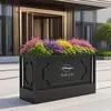 Caixa de Flores Externa de Aço Inoxidável Venda Comunitária Escritório Parque Ponto Turístico Municipal Caixa de Plantio de Rua Divisória Externa Calha para Flores