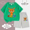 Rhythm Box Ropa Camiseta Infantil de Manga Corta Verano Personaje Sprunki Naranja Dibujo Animado Patrón Top Shorts Modernos