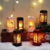 Árvore de Natal Novos Itens de Decoração Pequenas Lanternas de Vento Velhinho Boneco de Neve Enfeites de Mesa Decorações