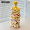Organizador de Gomas para el Cabello para Niños, Bandas Elásticas, Pinzas de Tiburón, Exhibidor de Accesorios para el Cabello, Soporte de Exhibición de Madera Natural