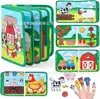Suprimento Especial para Livro de Atividades de Feltro Transfronteiriço Educação Infantil Cognitiva Correspondência Resistente a Rasgos Materiais Didáticos Brinquedos de Tecido Não Tecido DIY