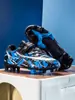 Zapatos de Fútbol de Caña Alta Transfronterizos para Niños y Niñas, Zapatos de Entrenamiento con Tacos para Adultos, Zapatos Deportivos Profesionales Transpirables Antideslizantes con Tacos Largos