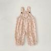 2026 Nuevo Mono Largo Estampado Floral de Tirantes para Otoño para Bebés y Niños Pequeños, Traje de Gateo de Una Pieza Lindo y Moderno para Niños y Niñas