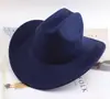 Fornecimento Transfronteiriço Chapéu de Feltro Liso Chapéu Jazz Retrô Britânico Chapéu de Cavalheiro de Aba Reta Masculino e Feminino Chapéu de Topo Reto Amazon