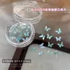 Peças de Concha de Madre-Pérola Borboleta Estilo Chinês Decorações para Nail Art Borboletas Iridescentes Aurora Ultra-Finas Adesivos para Unhas Acessórios DIY