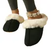 Pantuflas de Interior Populares para Mujer Transfronterizas, de Tacón Alto, Cálidas, Cómodas, Suaves, Ligeras de Algodón, Venta al por Mayor, Personalización de Pedidos Pequeños